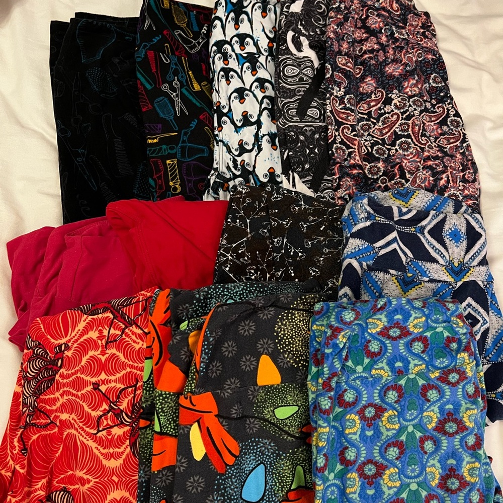 Lot of 12 lularoe leggings
